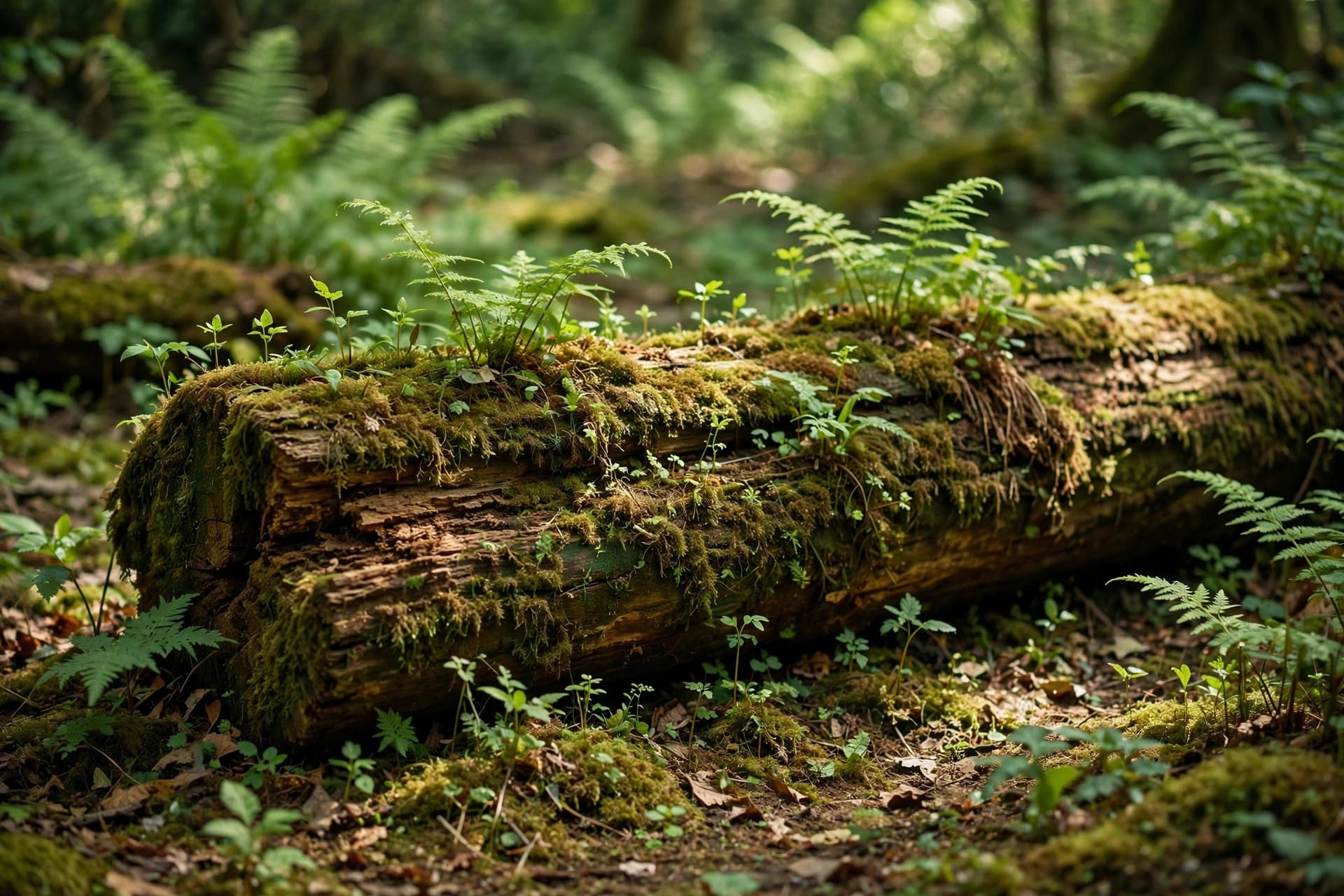 fallen log landscaping