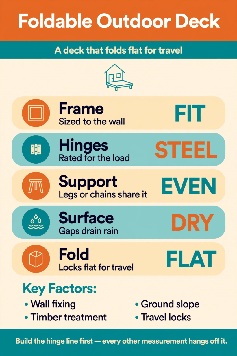 foldable outdoor deck