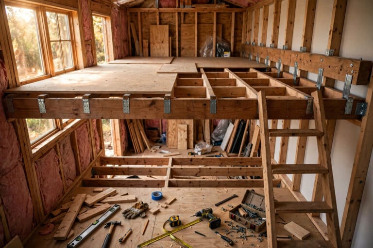 how to frame a tiny house loft