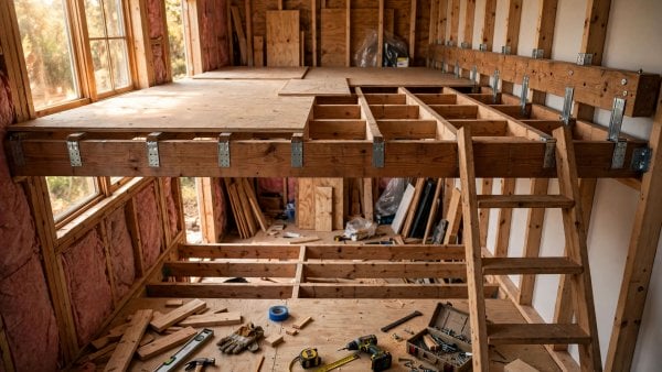 how to frame a tiny house loft