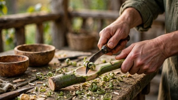 Green-Wood Bowls and Spoons