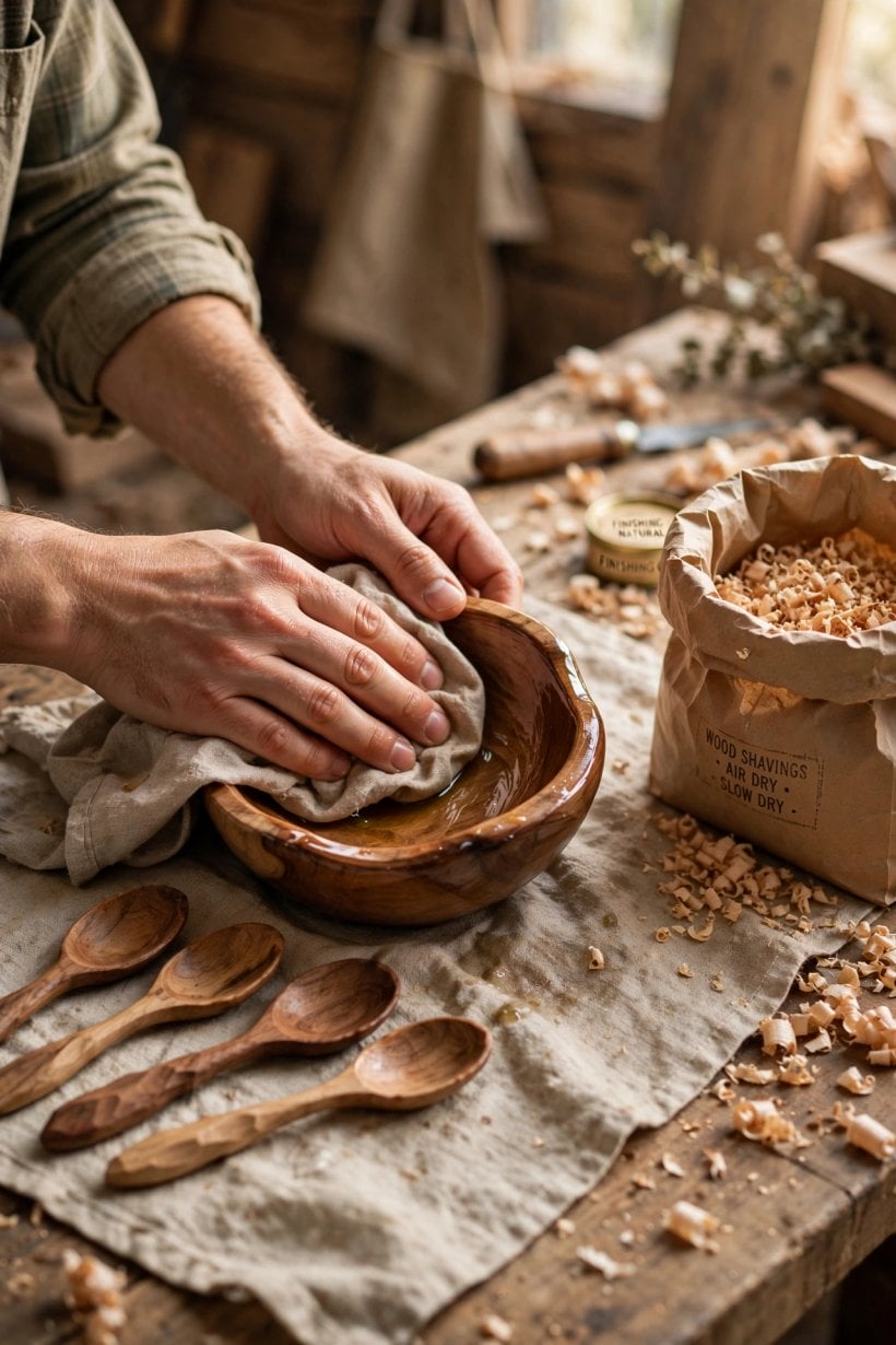 Green-Wood Bowls and Spoons