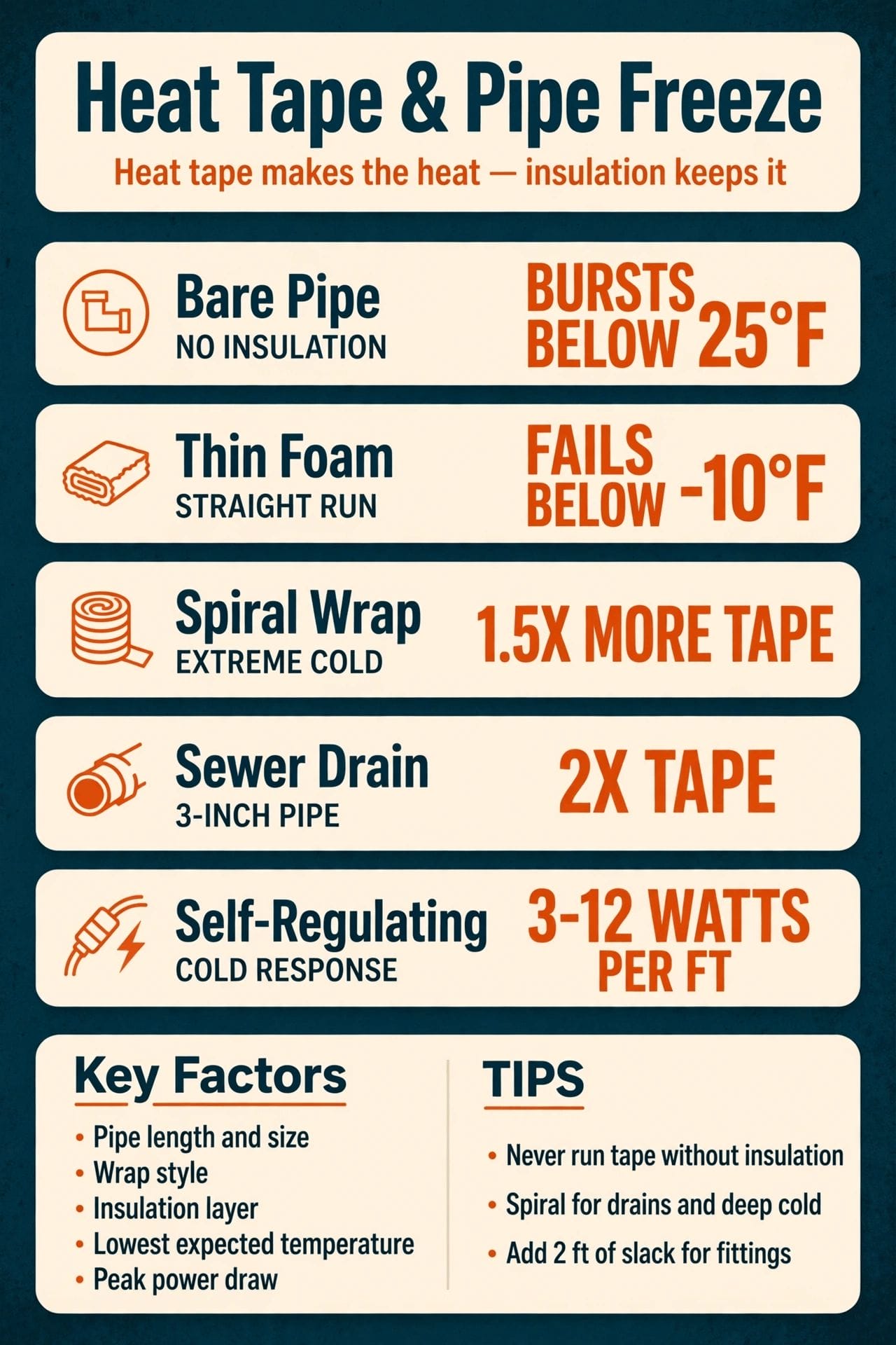 heat tape pipe freeze simulator