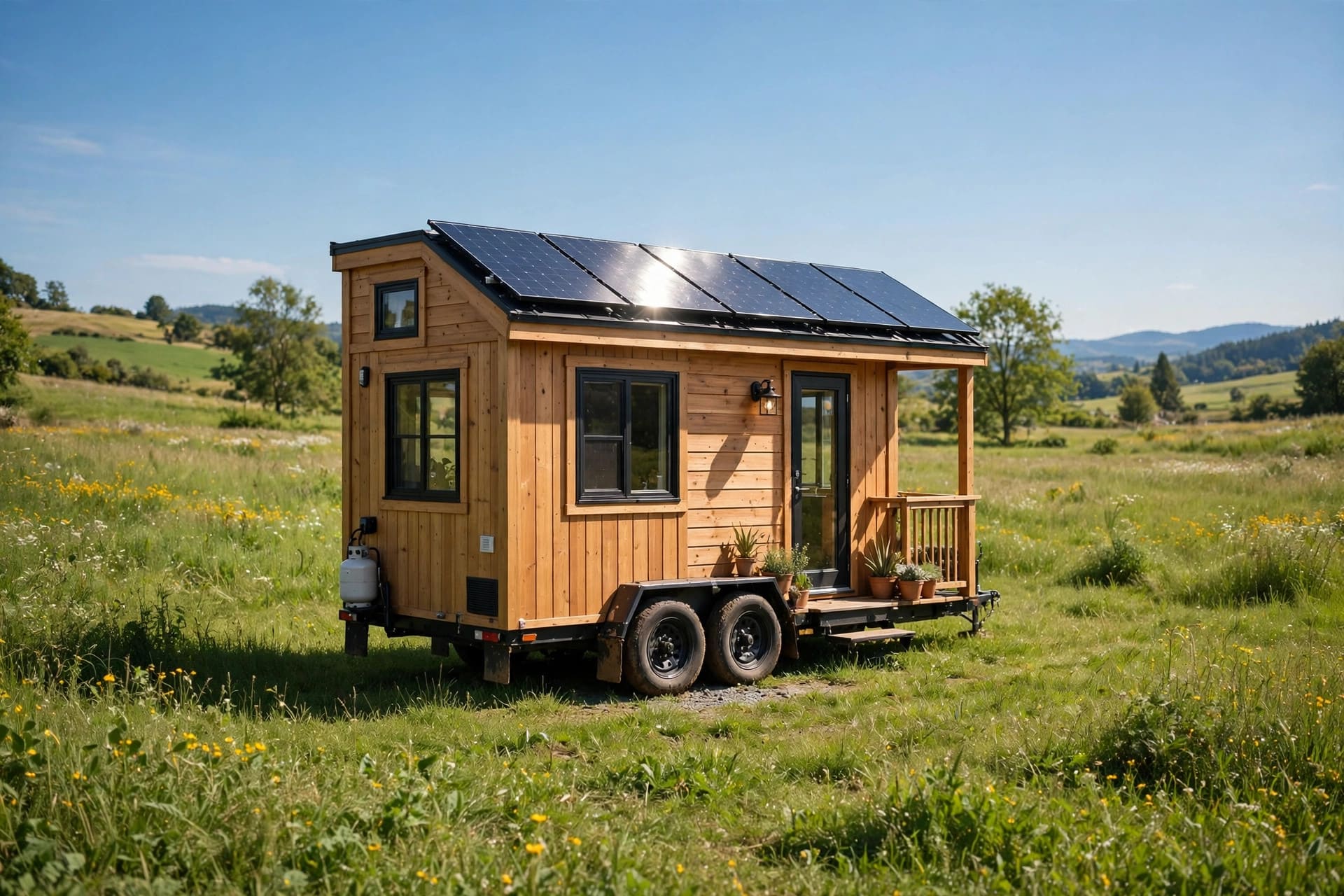 how much solar power does a tiny house need