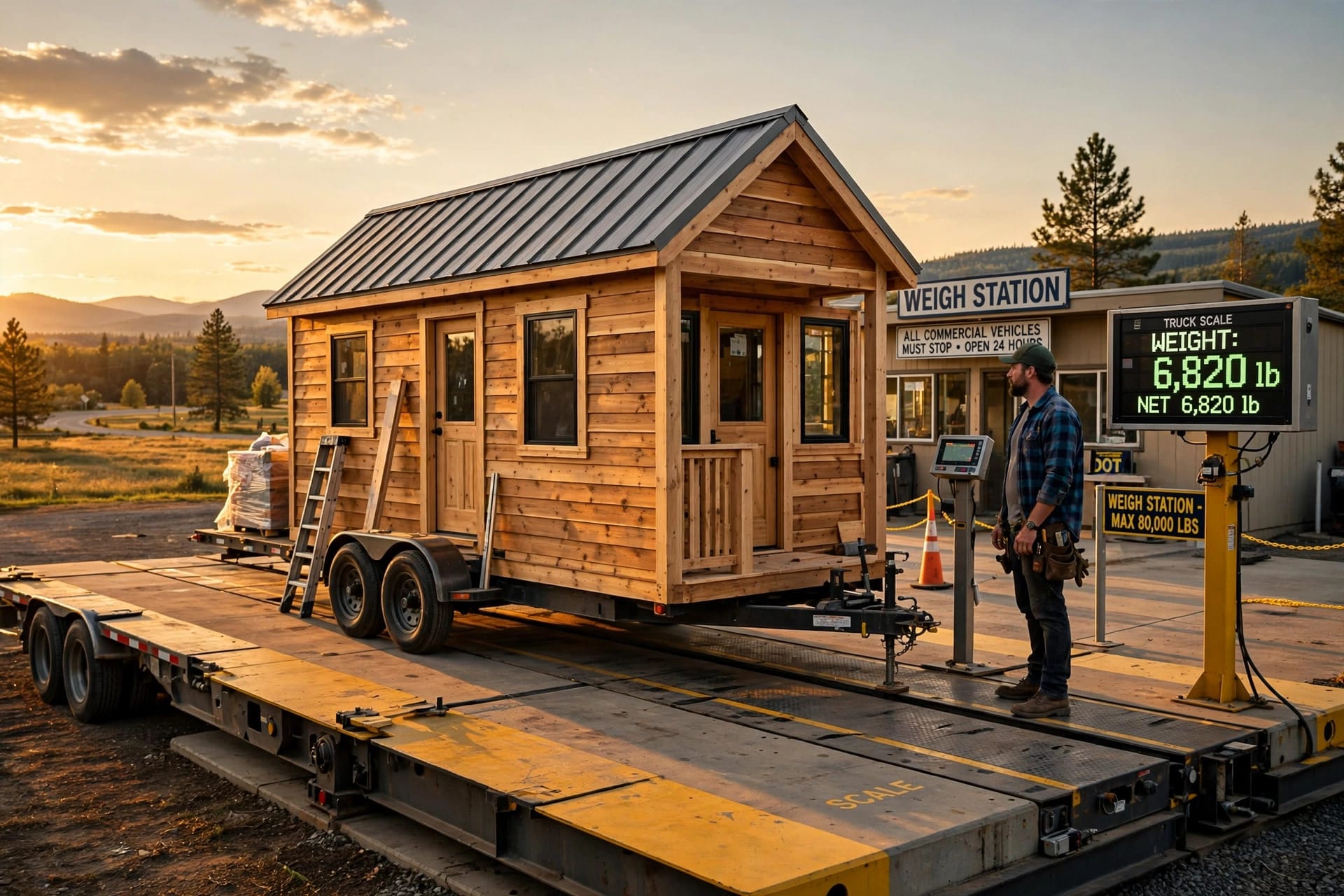 how to calculate the weight of a tiny house