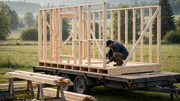how to frame a tiny house on a trailer