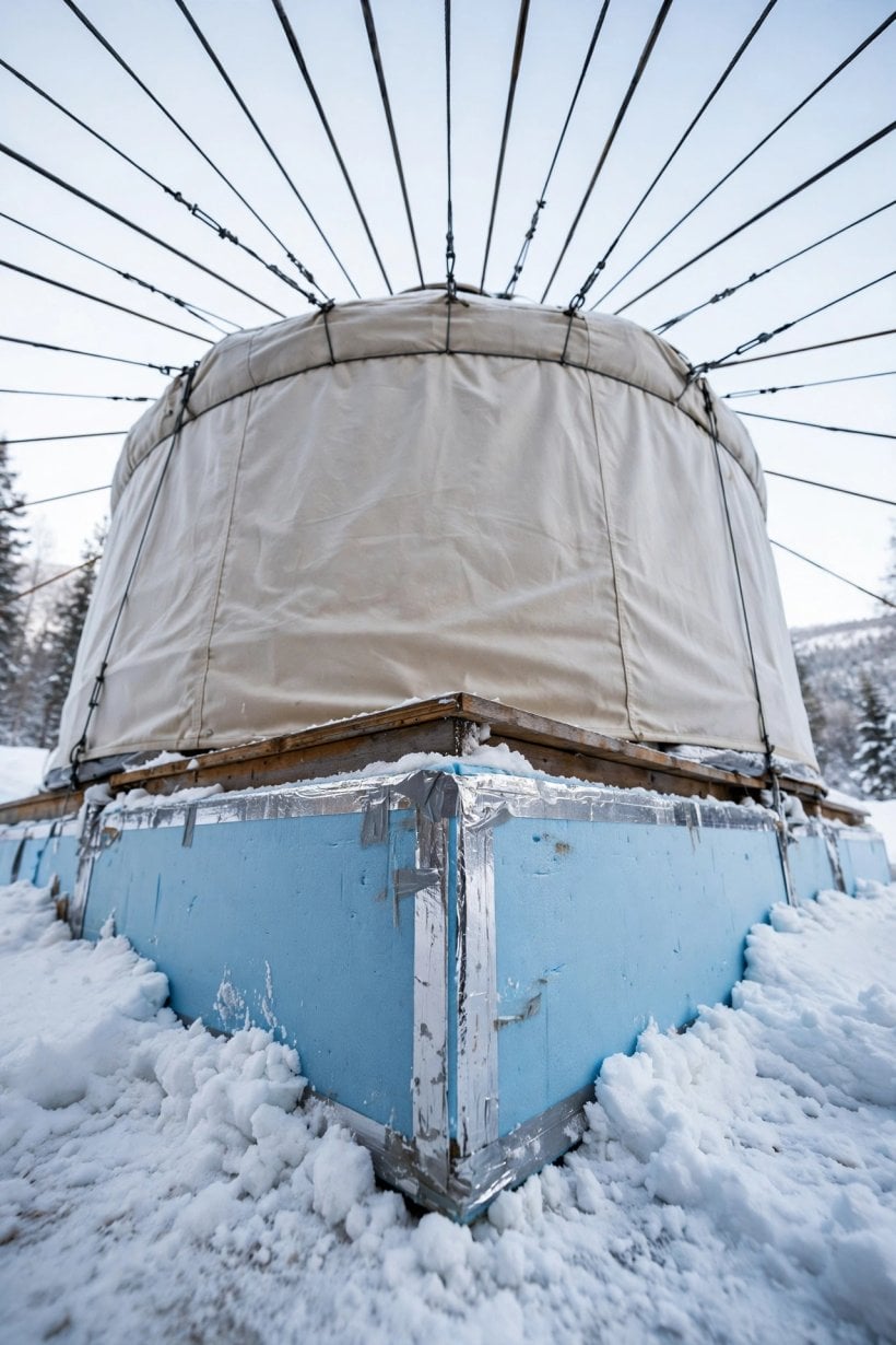 how to live in a yurt in winter