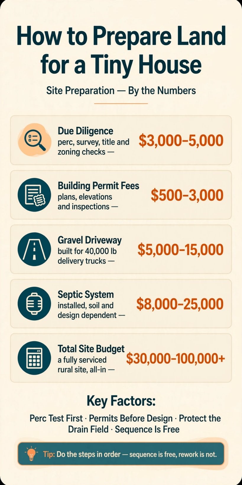 how to prepare land for a tiny house