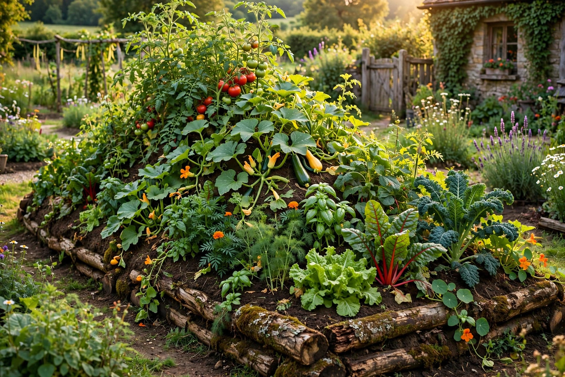 Hugelkultur Raised Bed