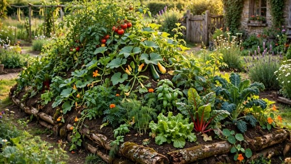 Hugelkultur Raised Bed