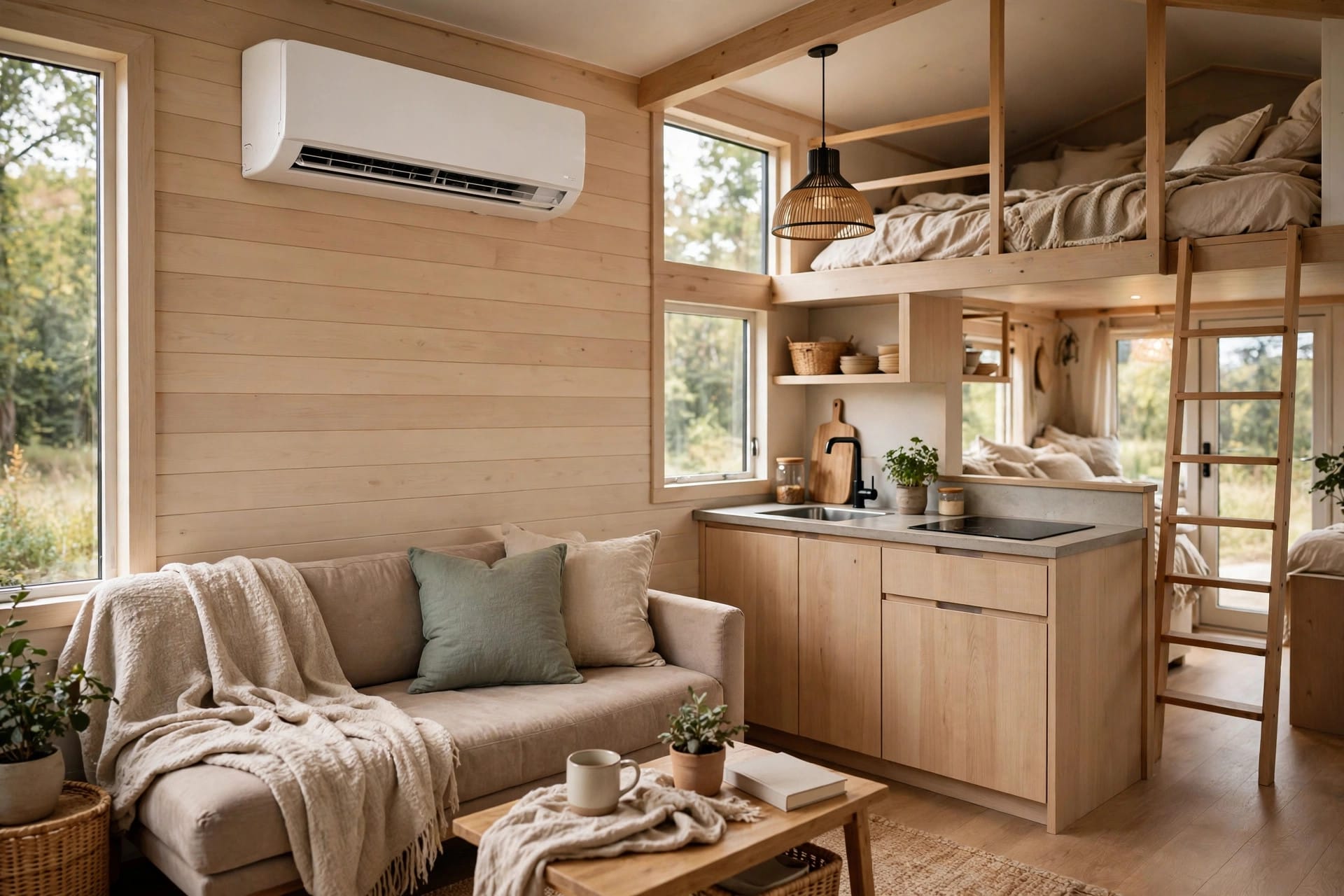 how to install a mini-split in a tiny house