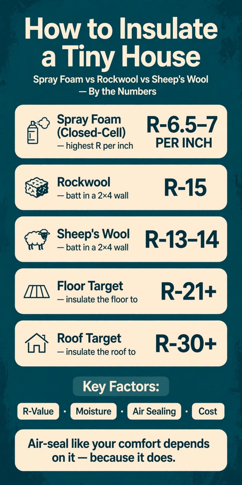 how to insulate a tiny house