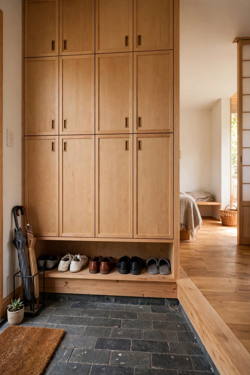 japanese genkan tiny house entryways