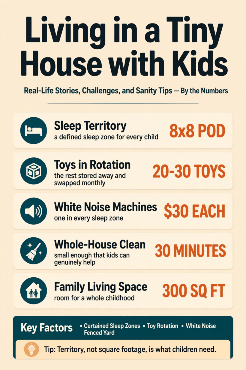 living in a tiny house with kids