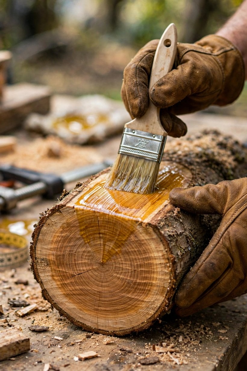 Protecting Outdoor Log Crafts