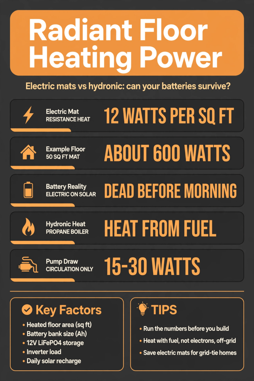 radiant floor heating power analyzer