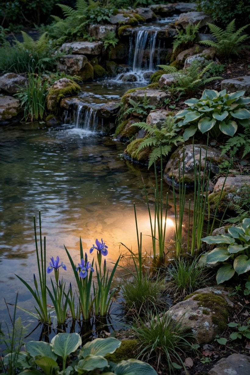 rock garden waterfall