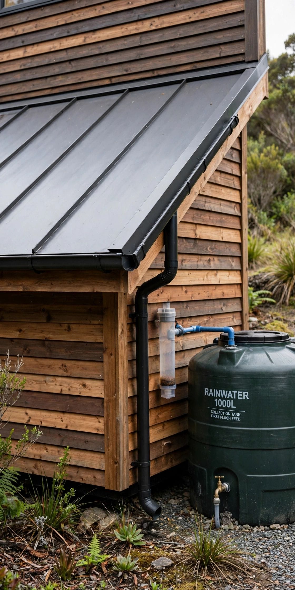 Roof Pitch for Water Collection
