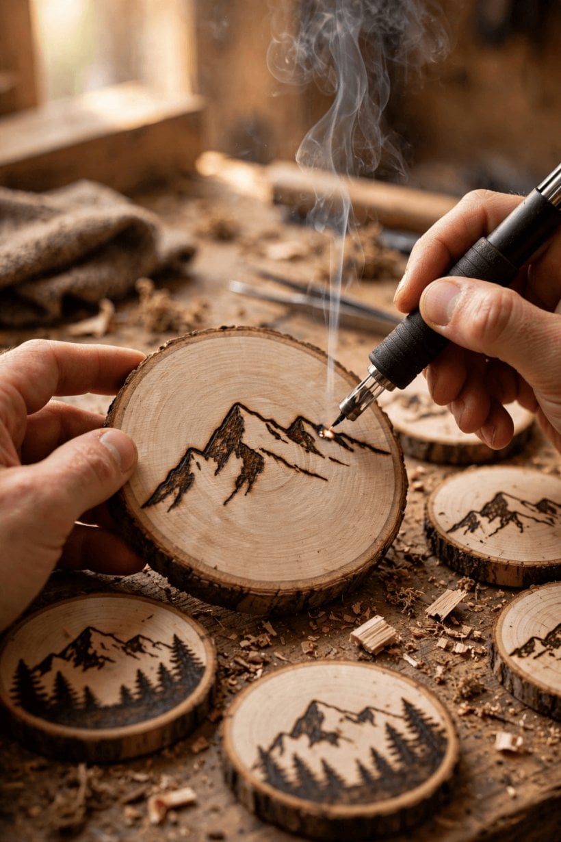 rustic log arbor