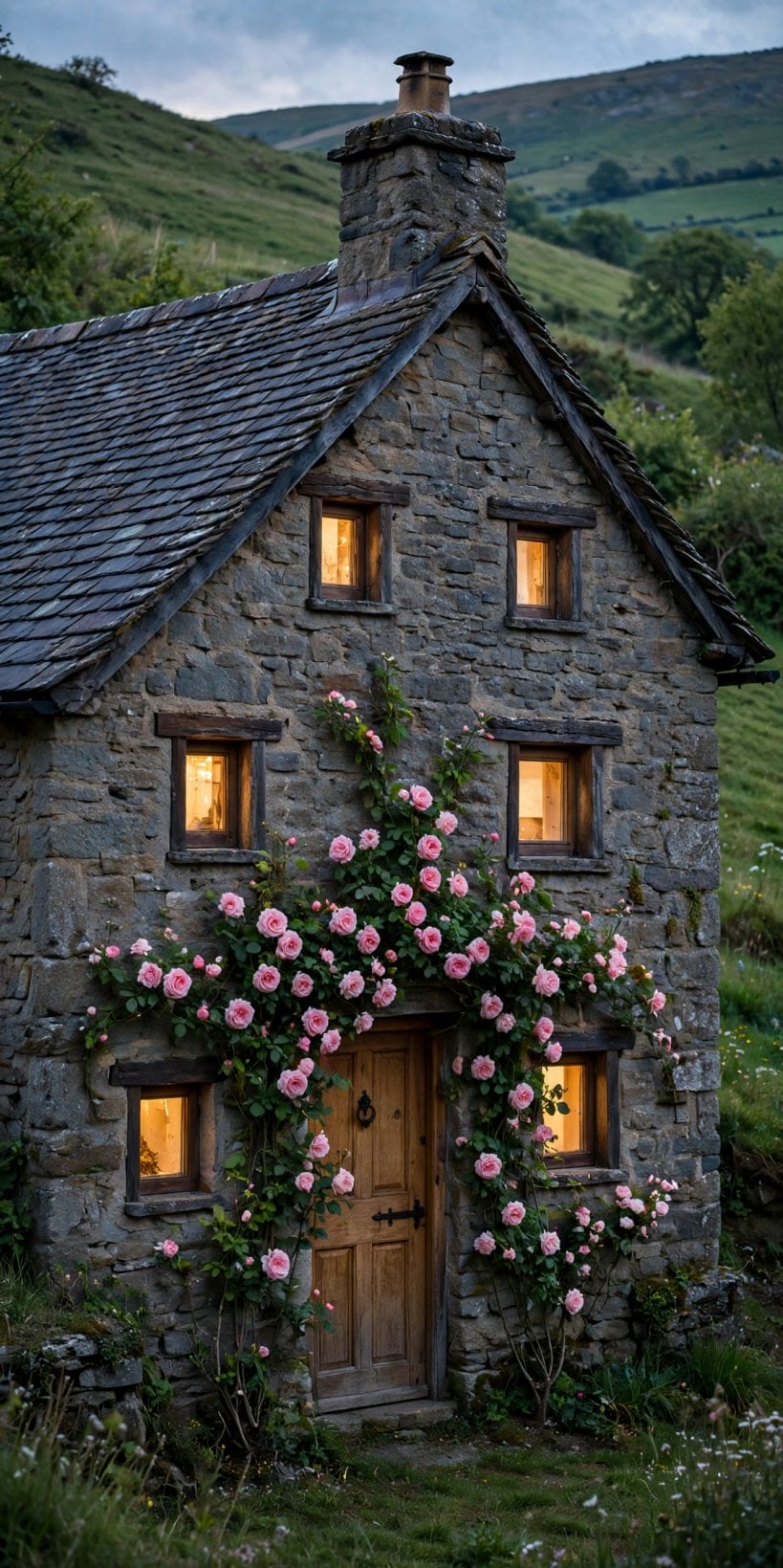 Rustic Tiny Stone Cottage Floor Plans