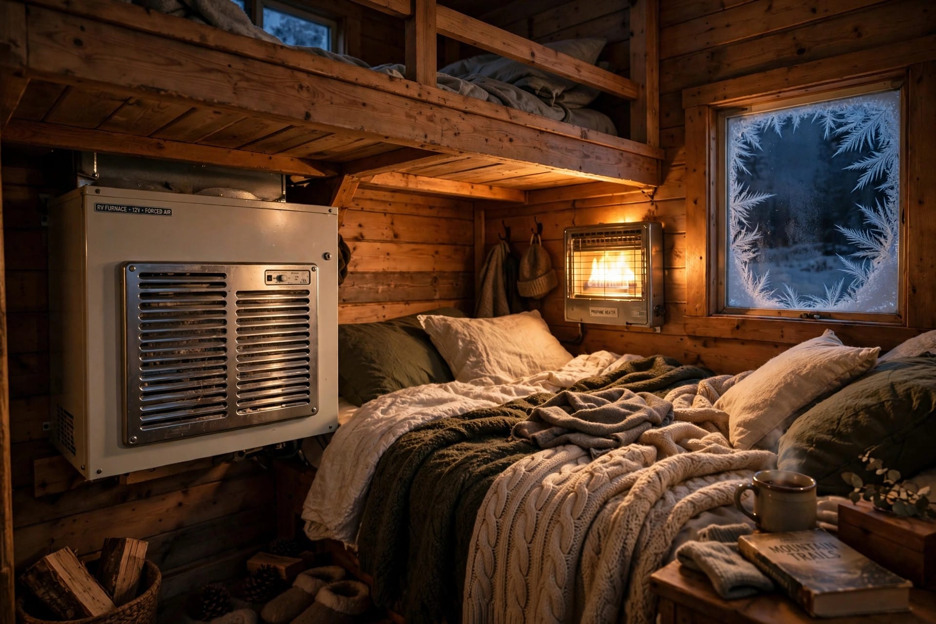 RV furnace efficiency and noise simulator