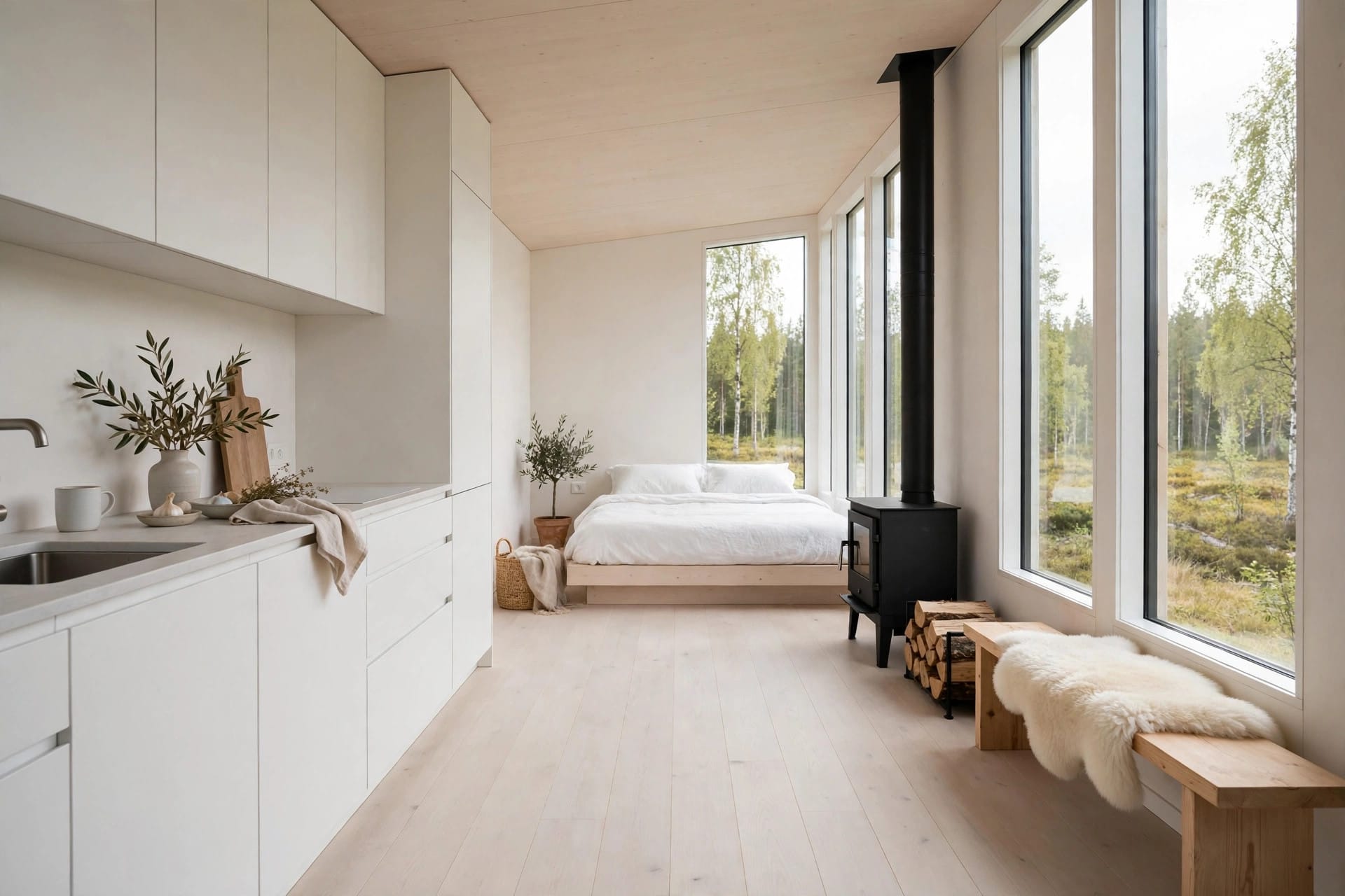 Scandinavian tiny house floor plans