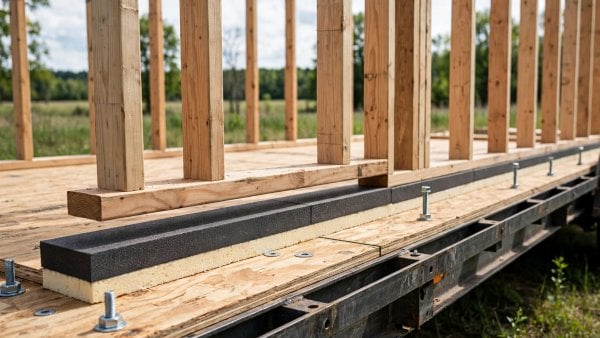 how to seal tiny house sill plates