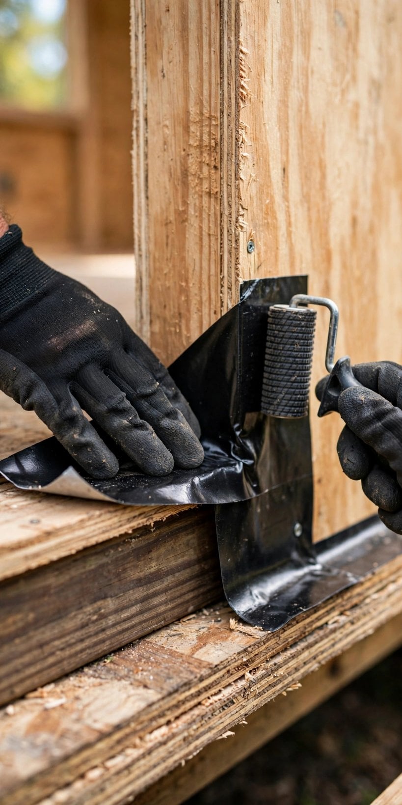 how to seal tiny house sill plates
