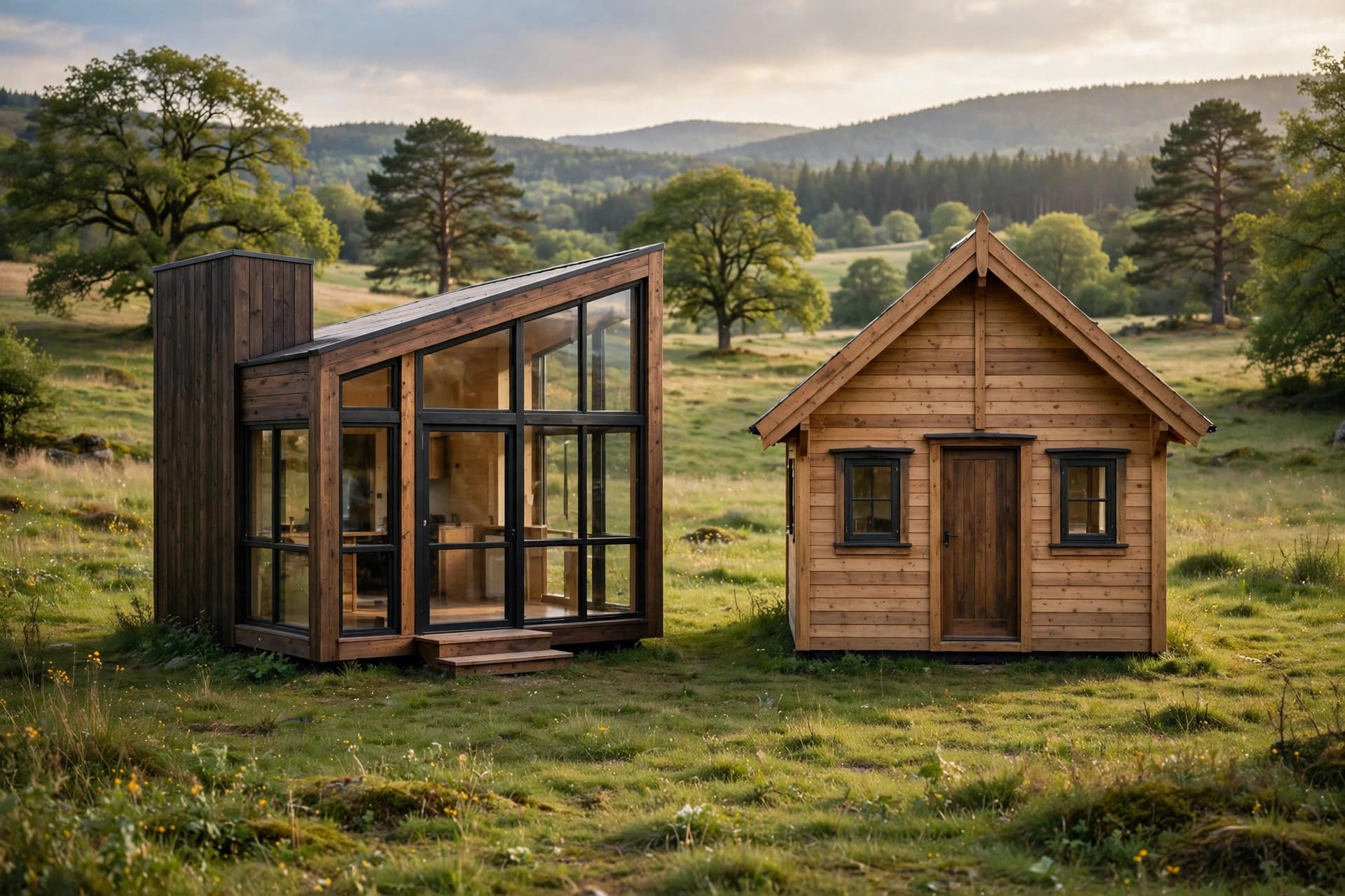 shed roof vs gable roof tiny house floor plans