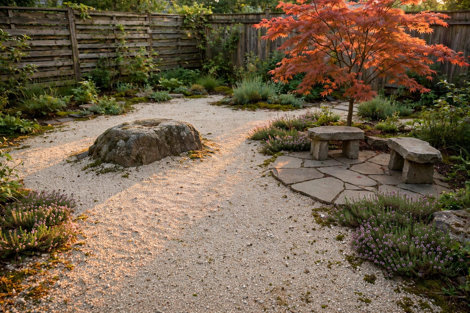 small backyard rockscaping