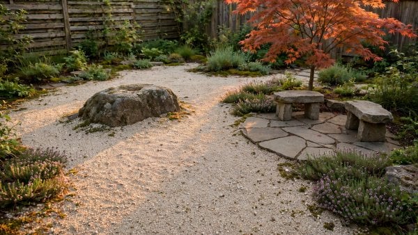 small backyard rockscaping