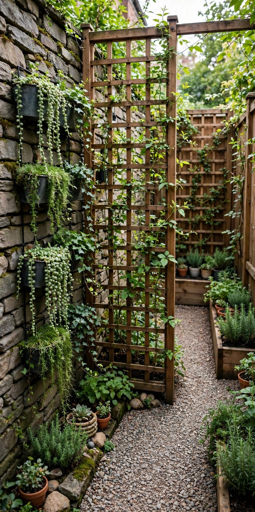 small backyard rockscaping