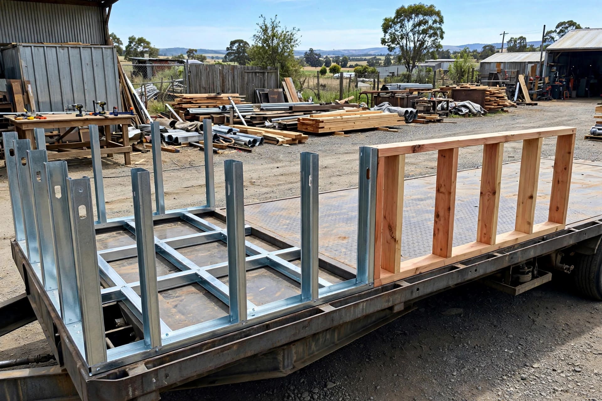 steel vs wood framing weight