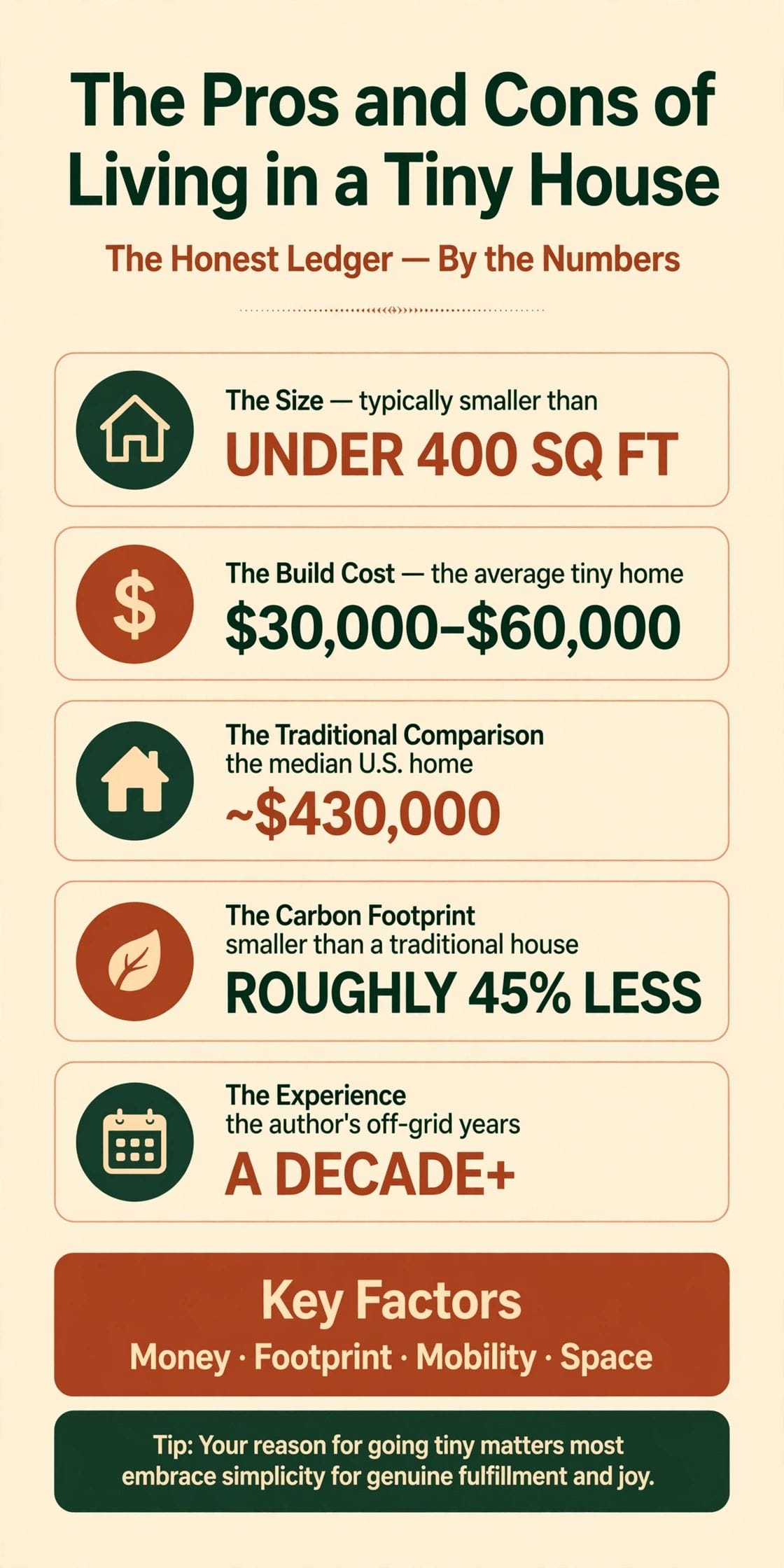 the pros and cons of living in a tiny house