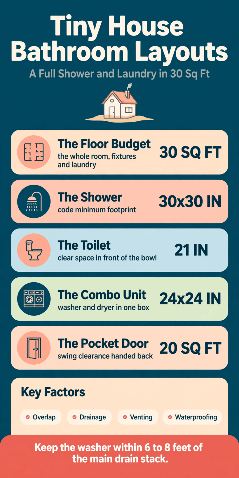 Tiny House Bathroom Layouts