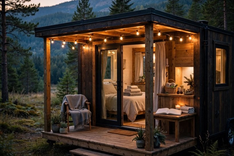 tiny house insurance: a tiny house prepared for short-term rental guests, a use standard policies exclude