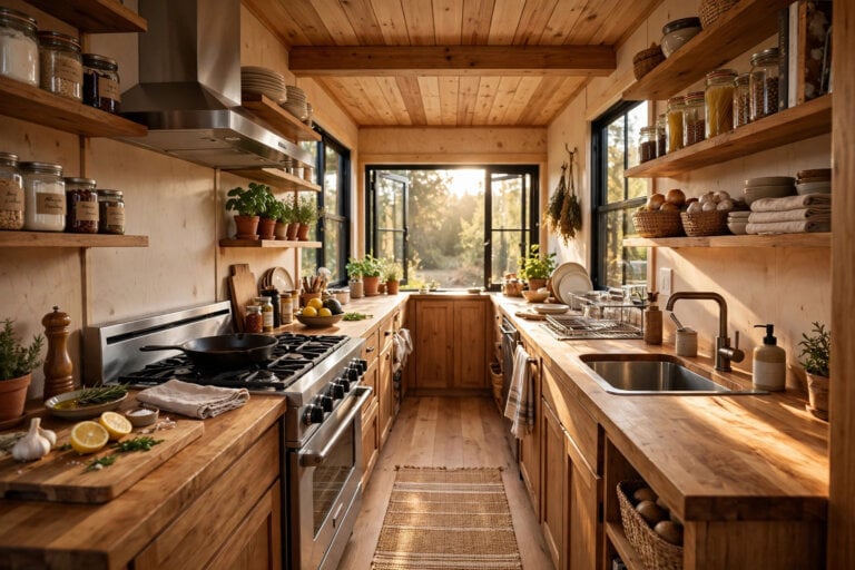 10 Tiny House Kitchen Floor Plans: Compact Kitchens for Gourmet Cooks Tiny House Kitchen Floor Plans