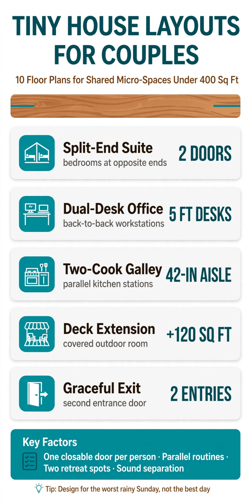 tiny house layouts for couples