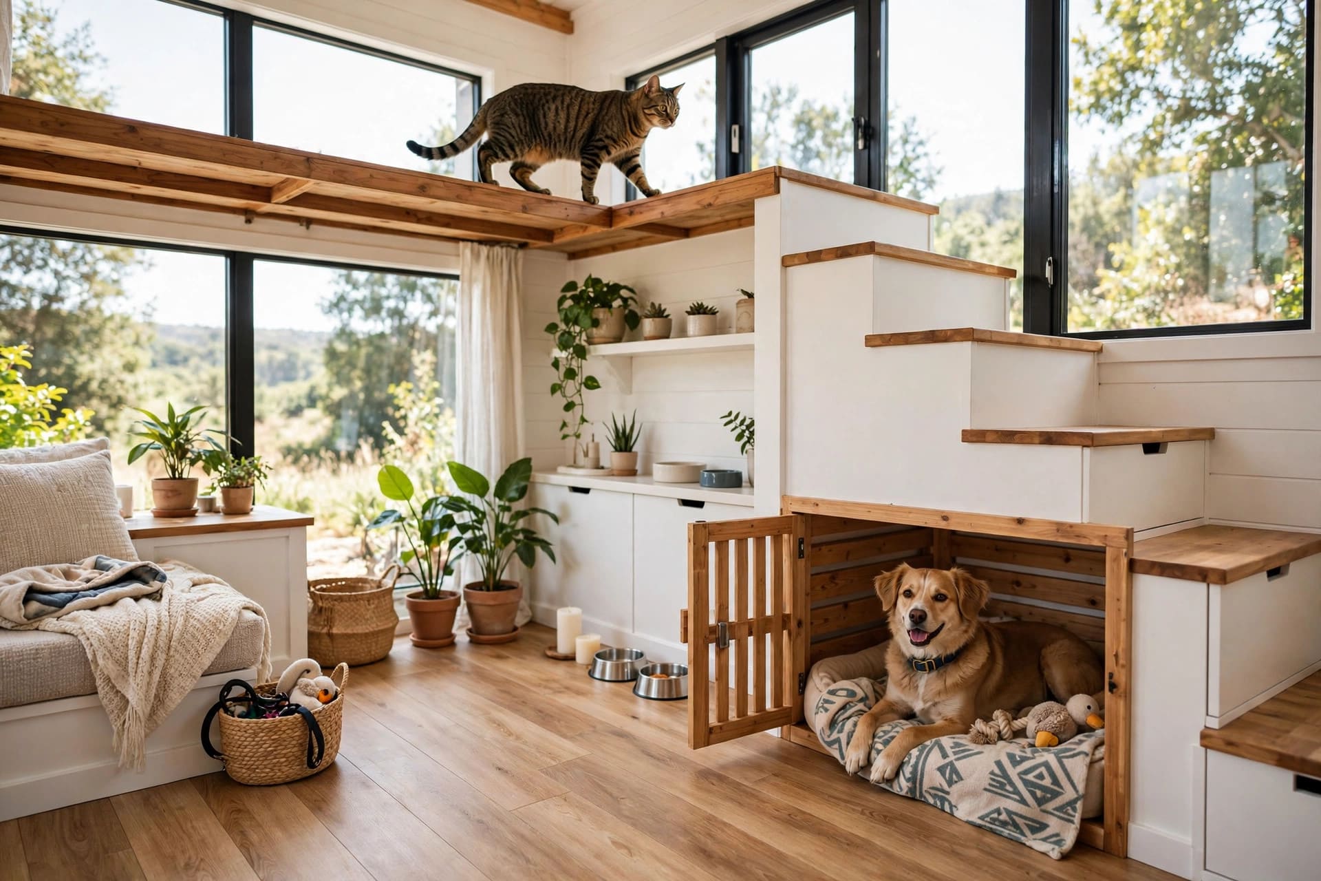 tiny house layouts for pet owners