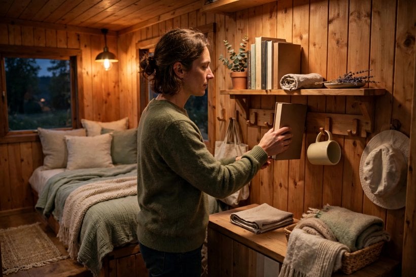 tiny house living: the ten-minute evening reset returning every item to its place