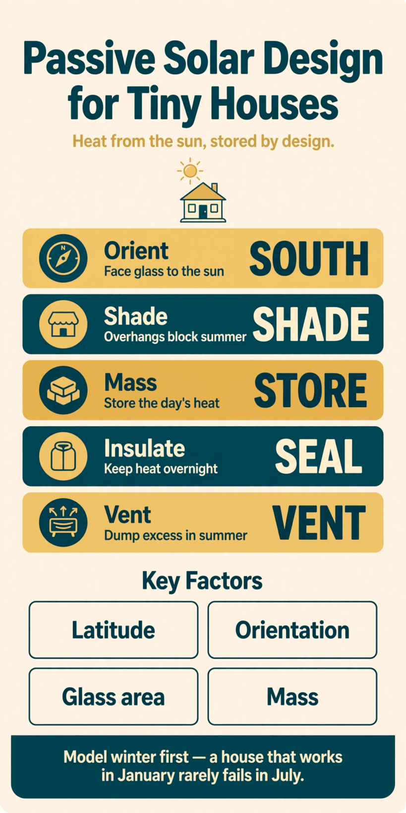 tiny house passive solar simulator