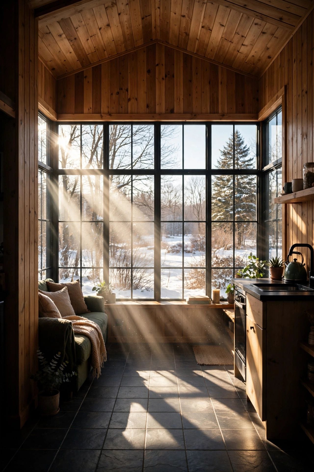 tiny house passive solar simulator