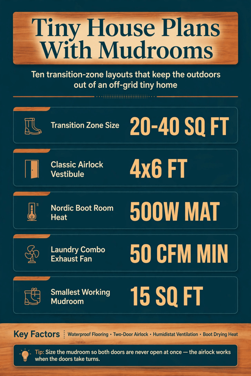 tiny house plans with mudrooms