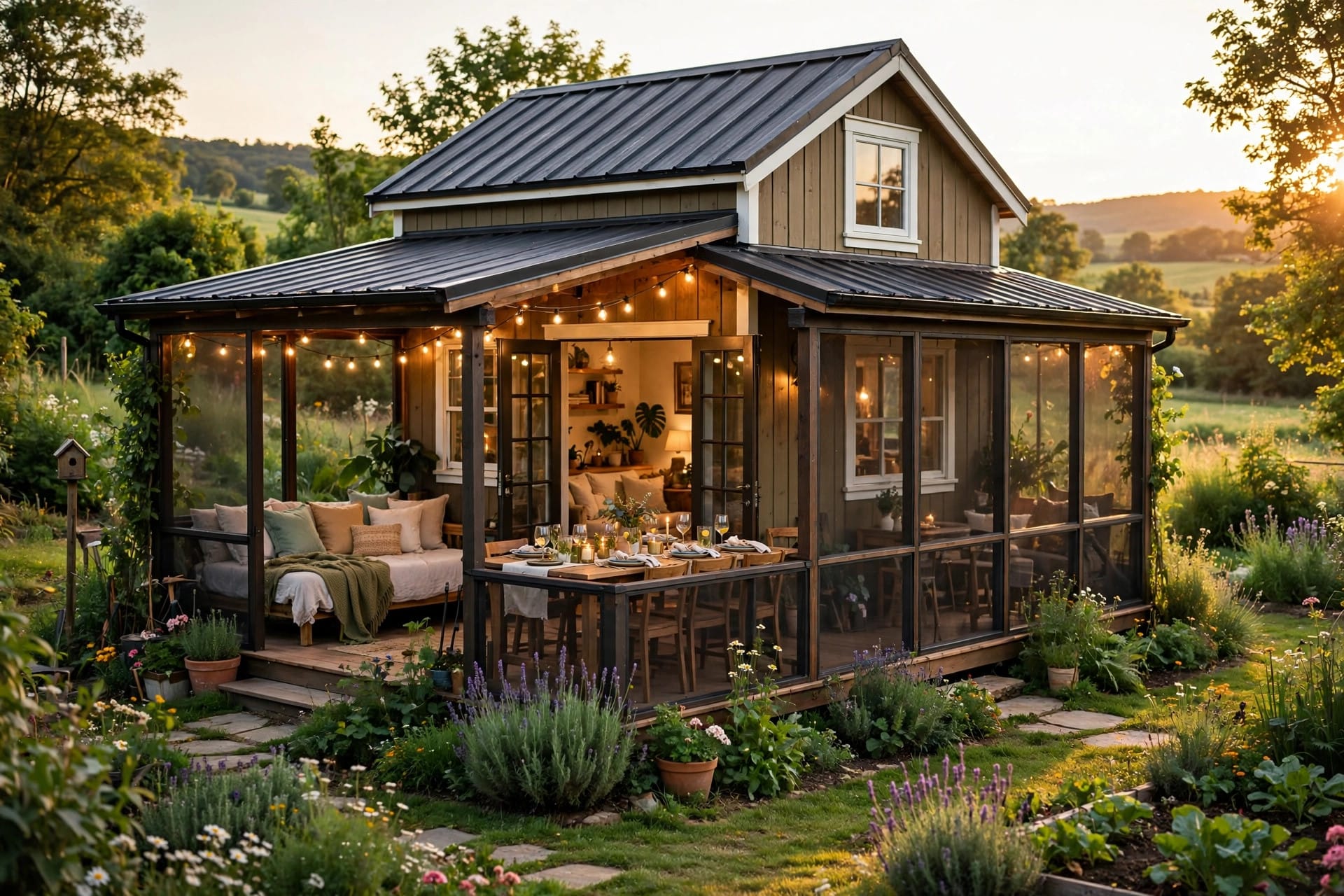 tiny house plans with screened porches