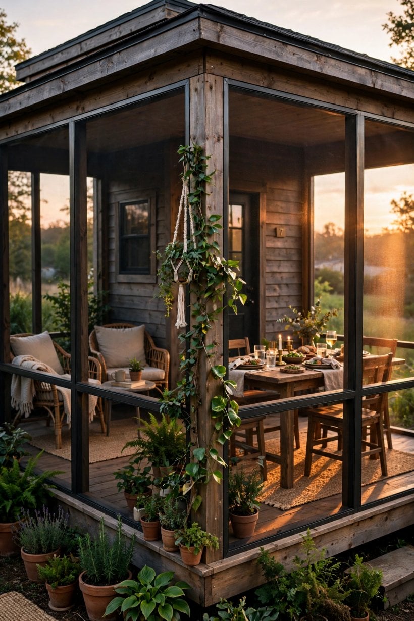 tiny house plans with screened porches