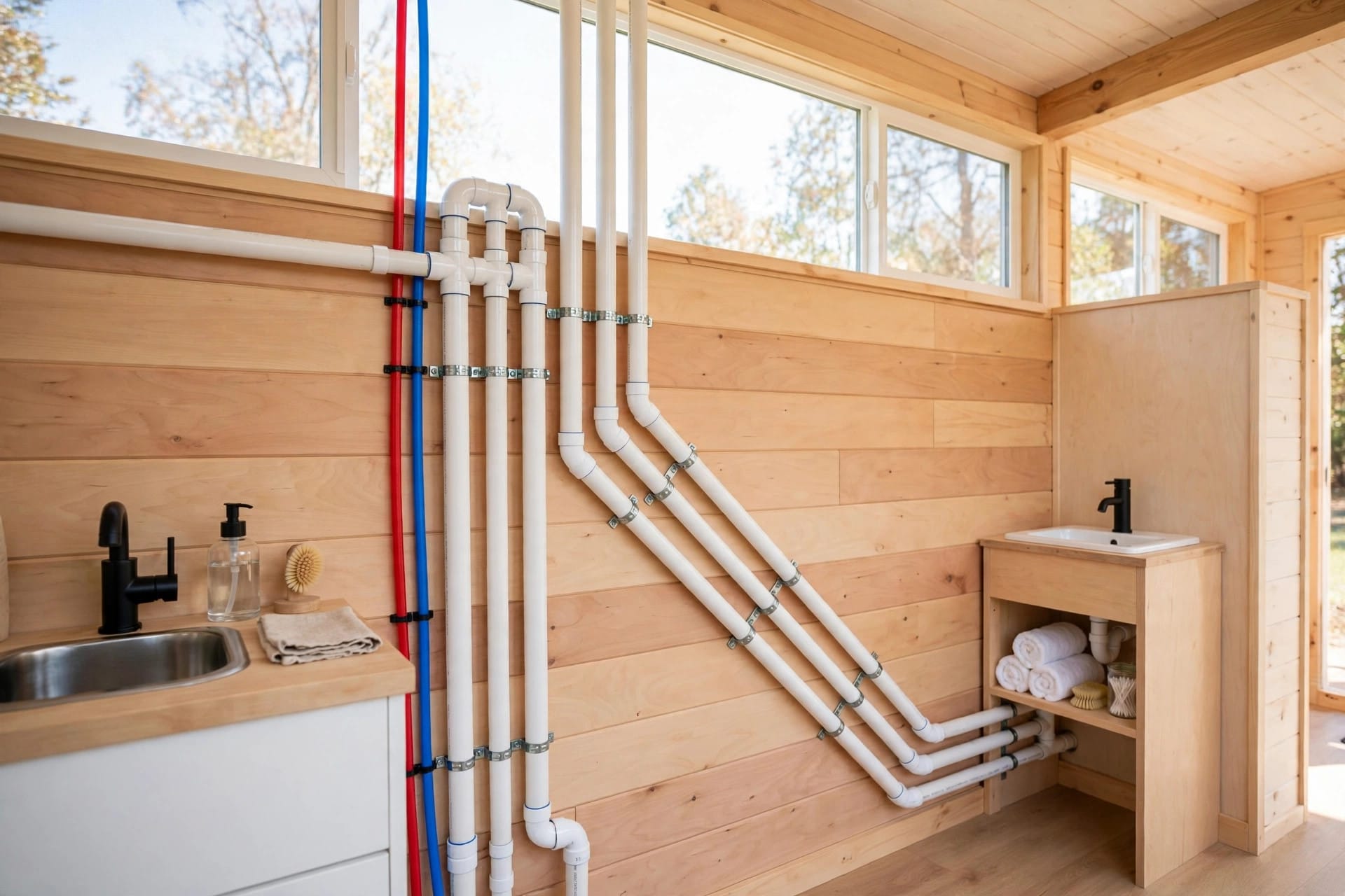 tiny house plumbing layout