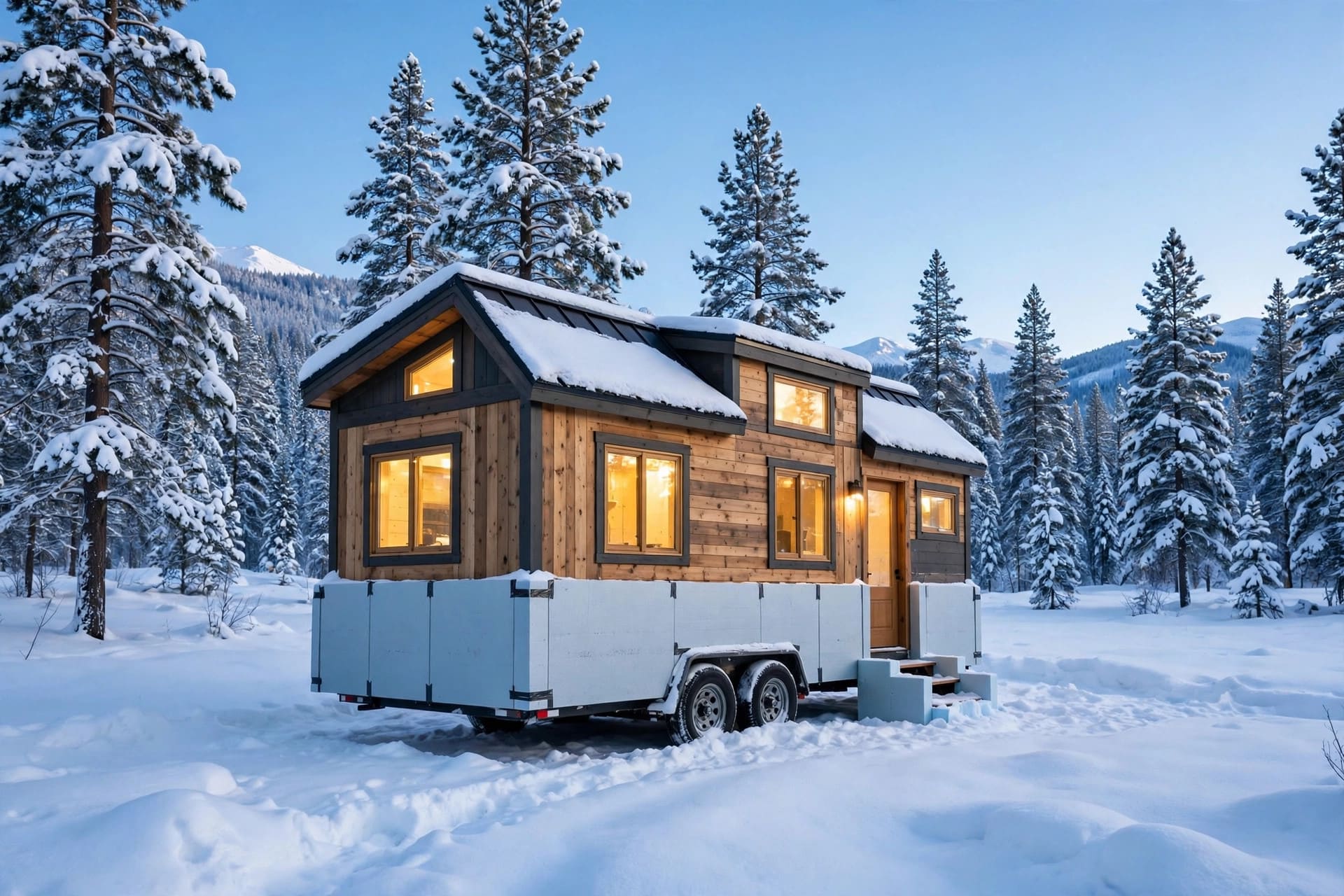tiny house skirting for winter