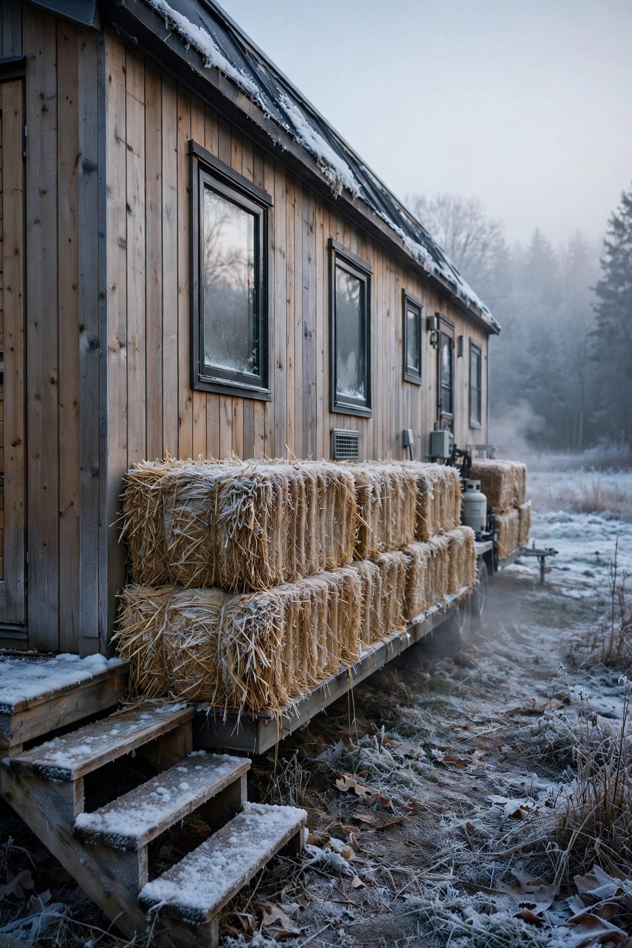 tiny house skirting for winter