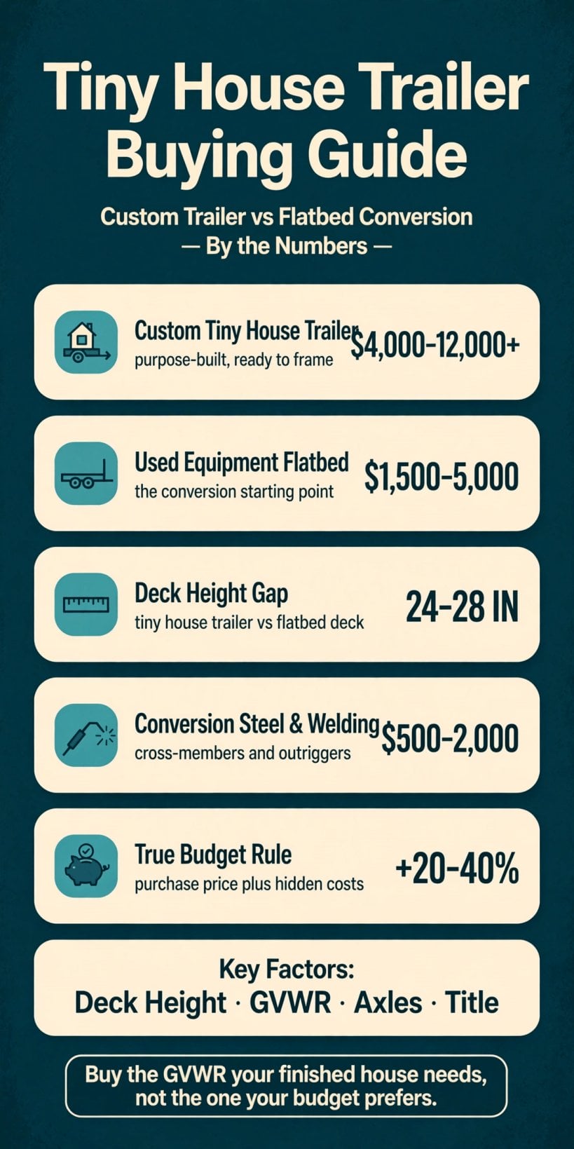 tiny house trailer buying guide