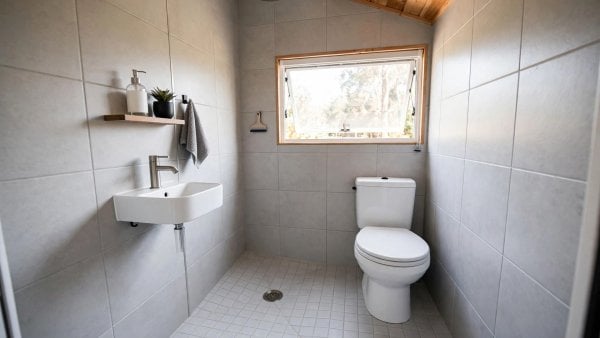how to waterproof a tiny house bathroom